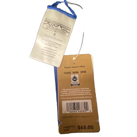 NWT Patagonia Bikini Bottom Womens Small Reversible Seaglass Bay Swimsuit Bottom - Picture 3 of 5